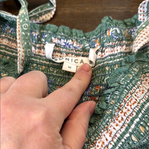 Veronica Beard Benita Tie Strap Tiered Maxi Dress Size Medium - Picture 6 of 9